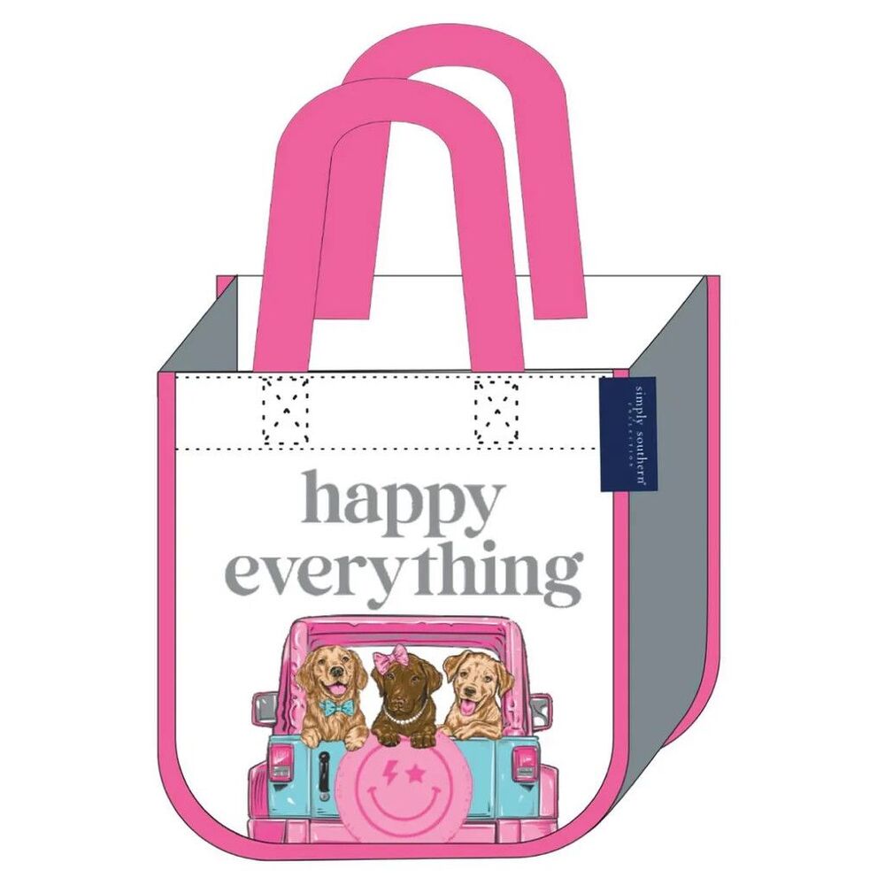 Simply Southern Recycle Eco Friendly Small Happy Everything Bag